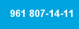 961 807-14-11